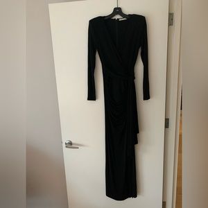 Kyra Deep V Drapey Maxi Dress